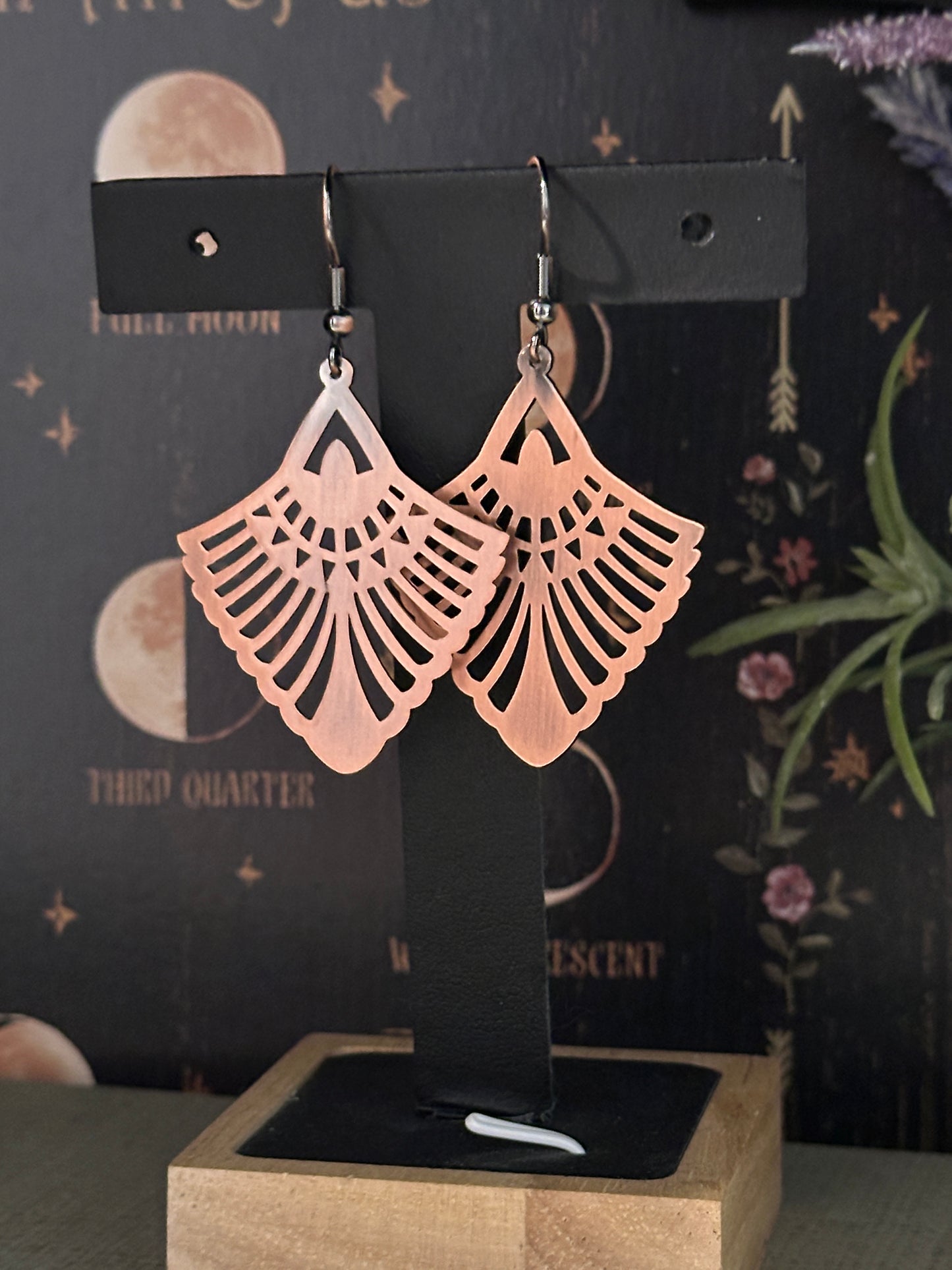 Copper Earrings Phoenix
