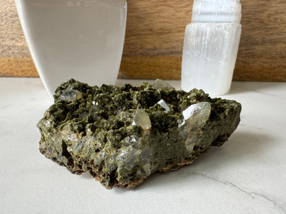 Forest Epidote and Quartz 132g