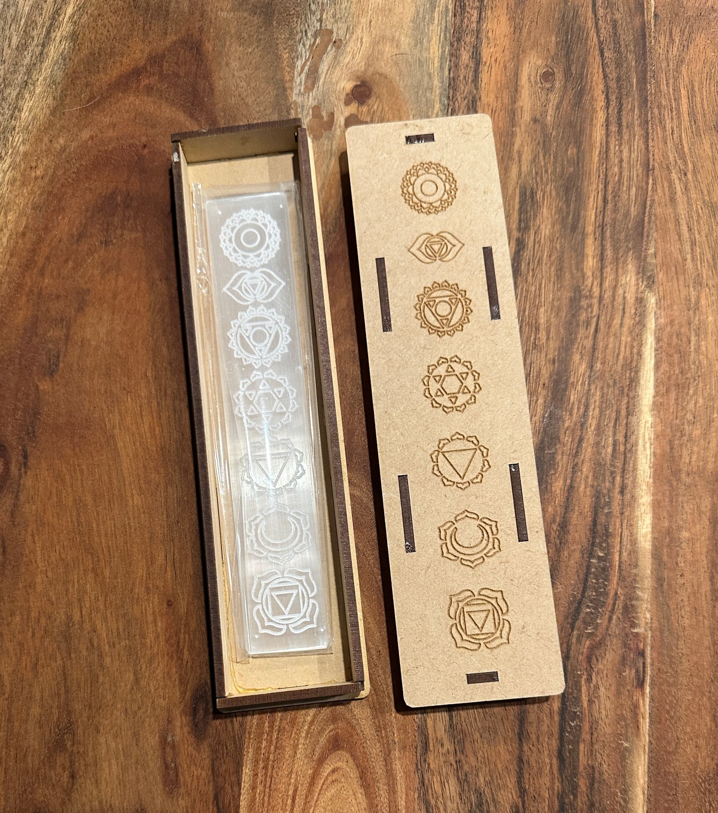 Chakra Satin Spar Selenite Ruler