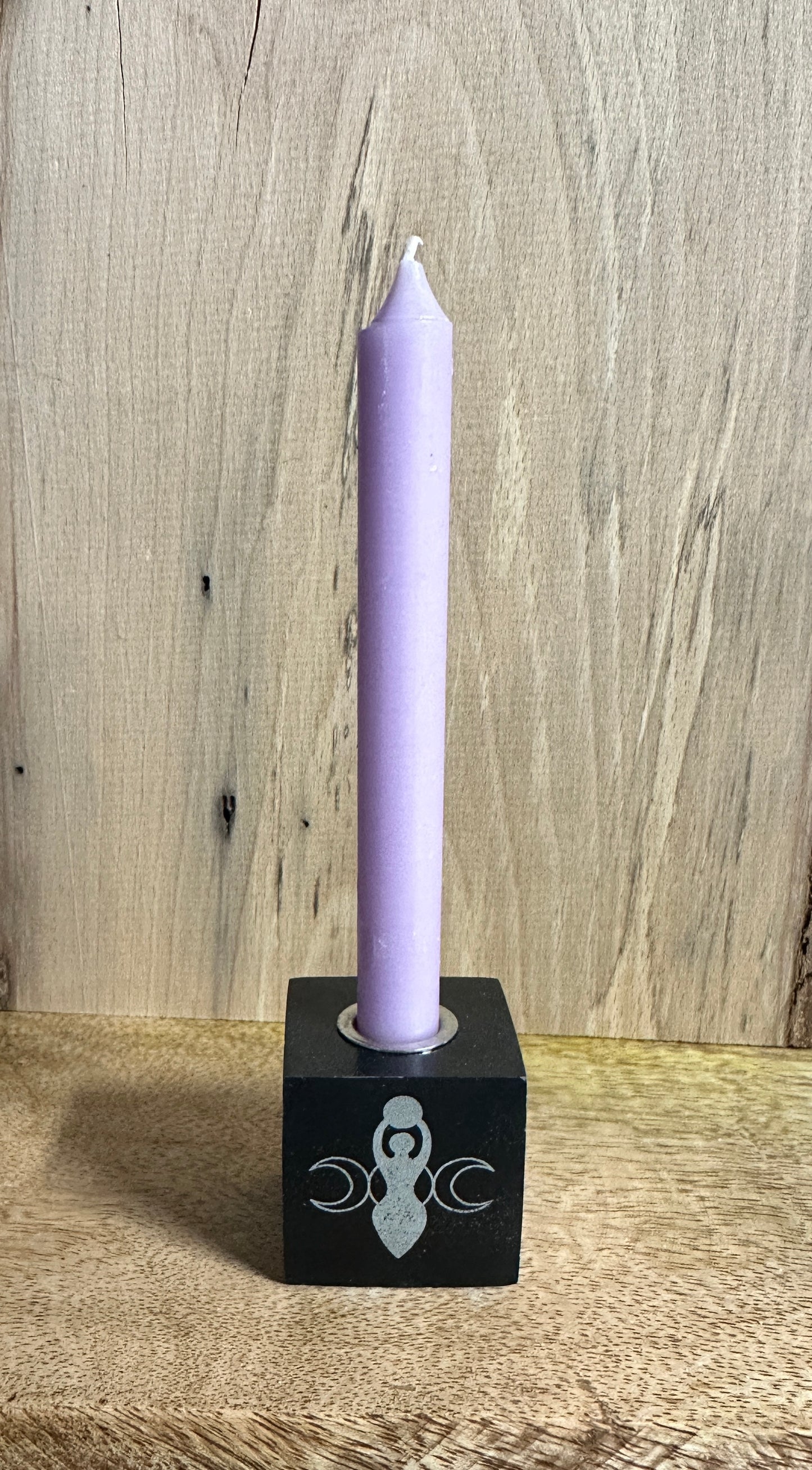 Black Onyx Goddess Mini Candle Holder