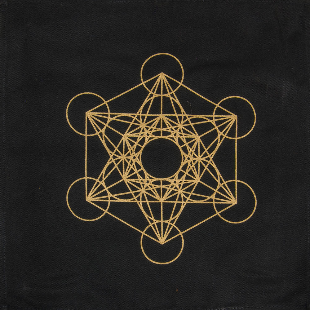 12×12 Cotton Grid Cloth – Altar Cloth – Metatron’s Cube