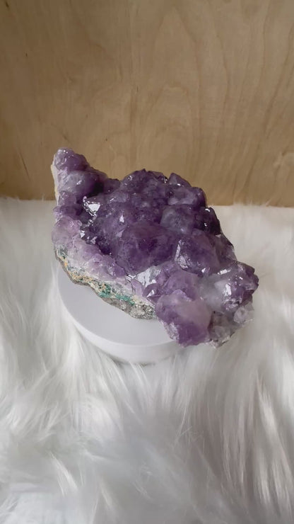 Amethyst Geode Cluster 1065g