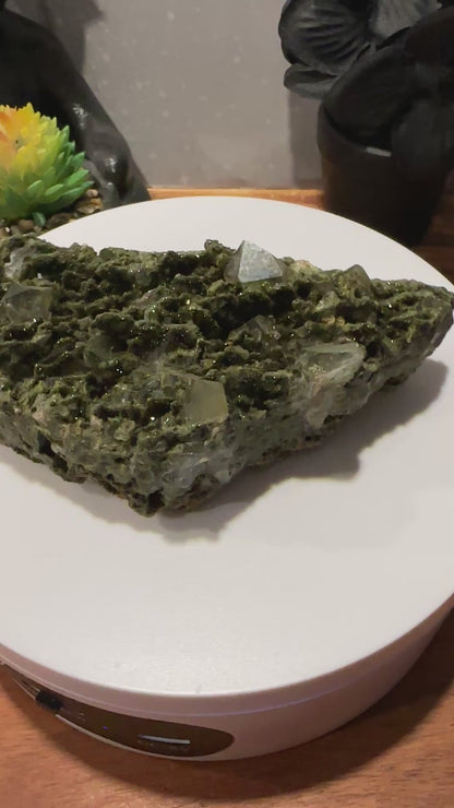 Forest Epidote and Quartz 132g