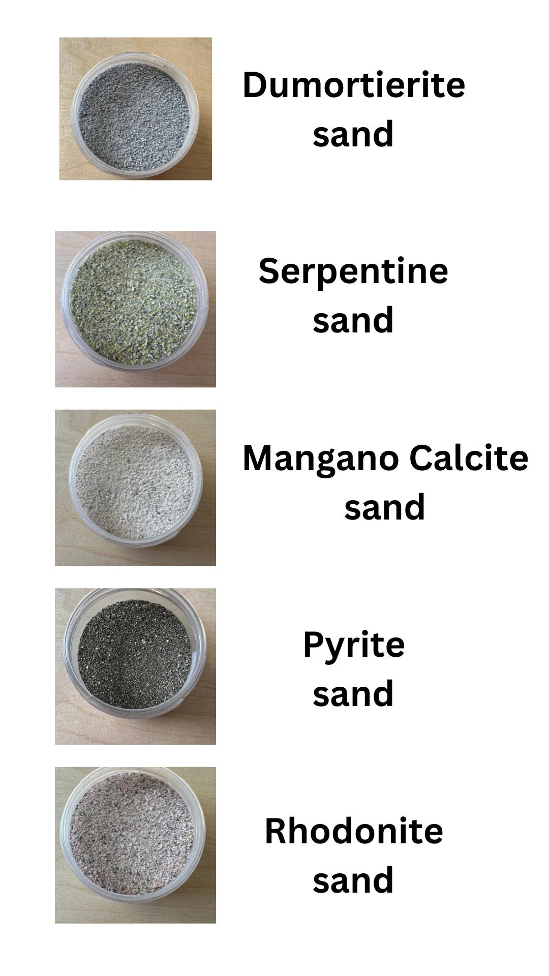 Gemstone Sand 180g jars